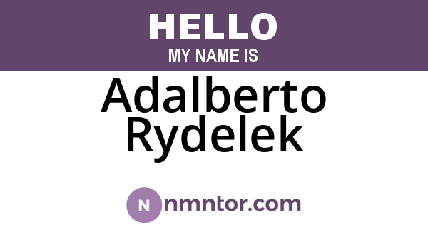 Adalberto Rydelek