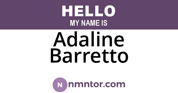 Adaline Barretto