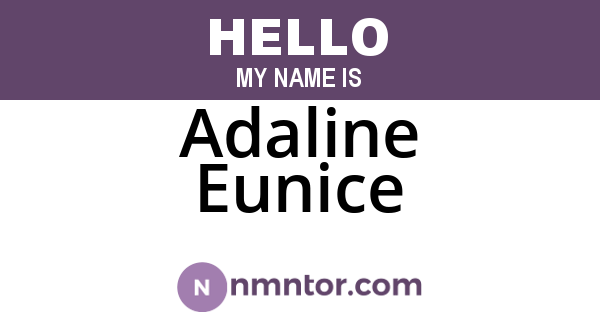 Adaline Eunice