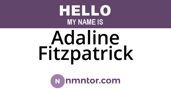 Adaline Fitzpatrick
