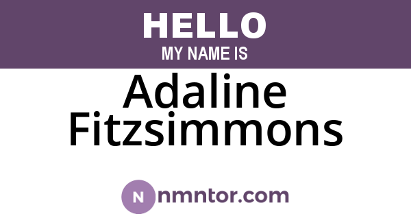 Adaline Fitzsimmons