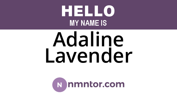 Adaline Lavender