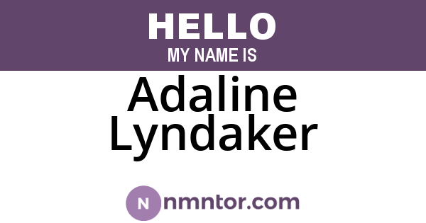 Adaline Lyndaker