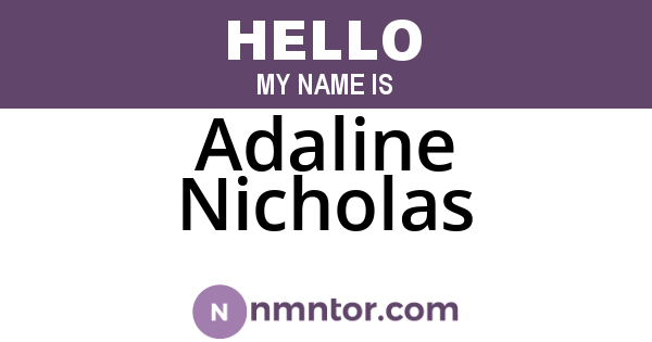 Adaline Nicholas