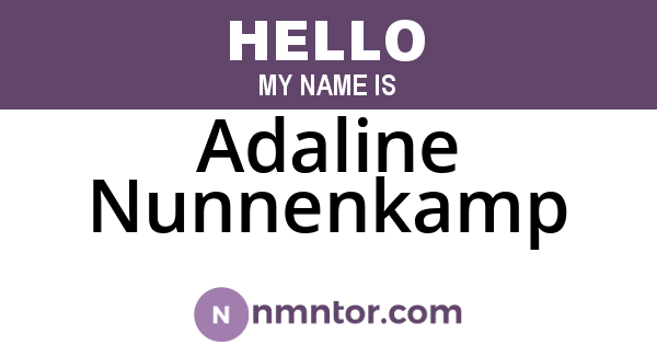 Adaline Nunnenkamp