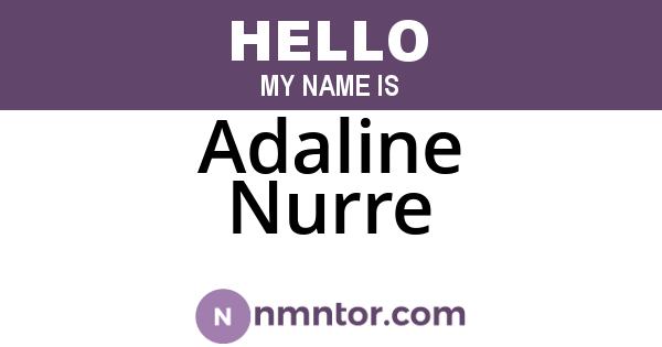 Adaline Nurre