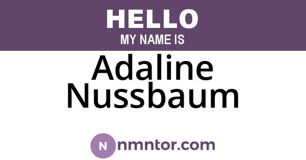 Adaline Nussbaum