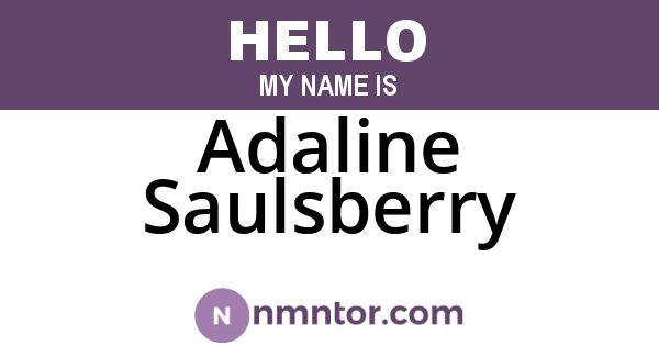 Adaline Saulsberry