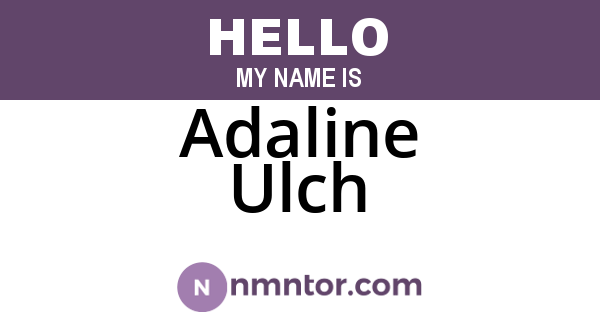 Adaline Ulch