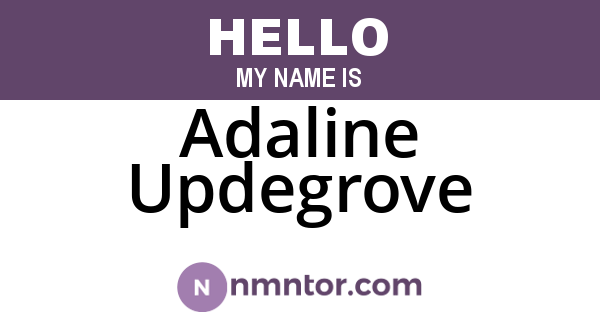 Adaline Updegrove