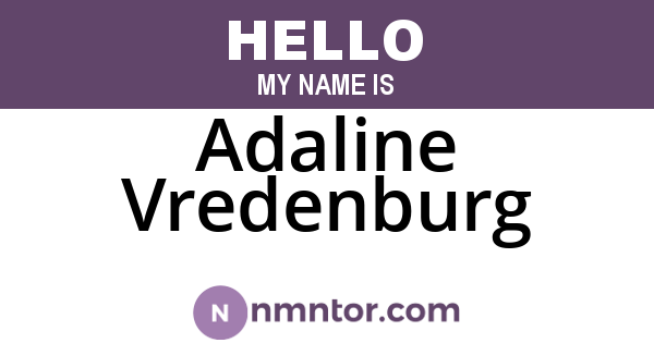 Adaline Vredenburg