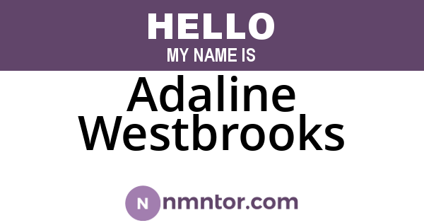 Adaline Westbrooks