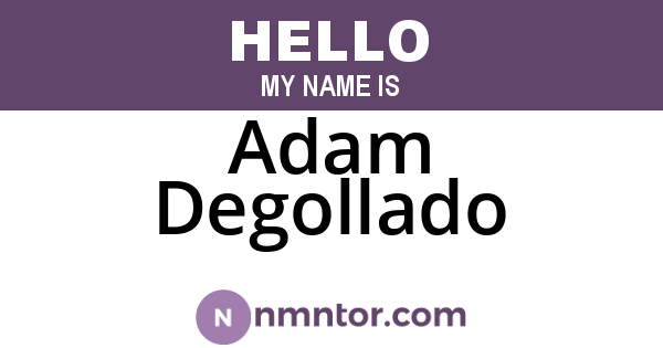 Adam Degollado