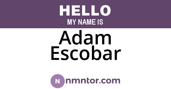Adam Escobar