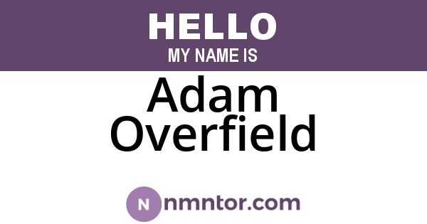 Adam Overfield