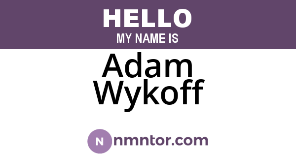 Adam Wykoff