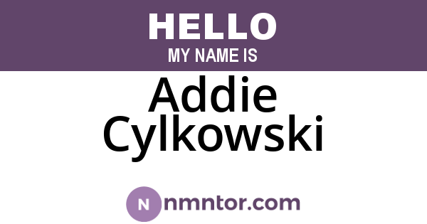 Addie Cylkowski