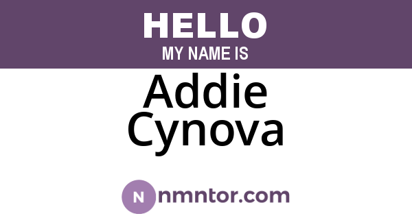 Addie Cynova