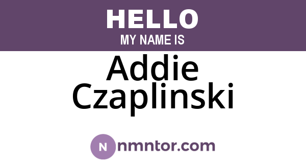 Addie Czaplinski
