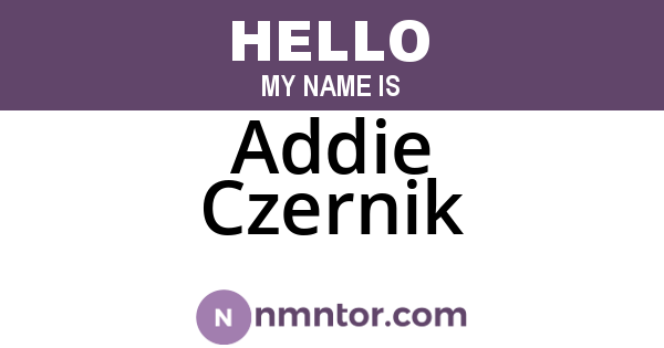 Addie Czernik