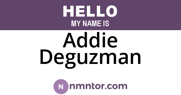 Addie Deguzman