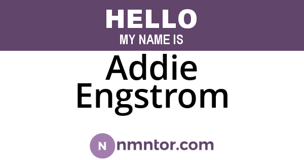 Addie Engstrom