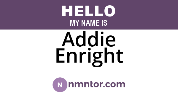 Addie Enright