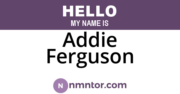 Addie Ferguson