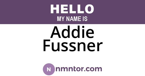 Addie Fussner