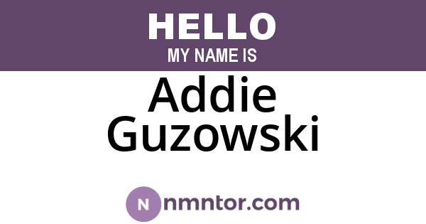 Addie Guzowski