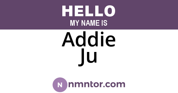 Addie Ju