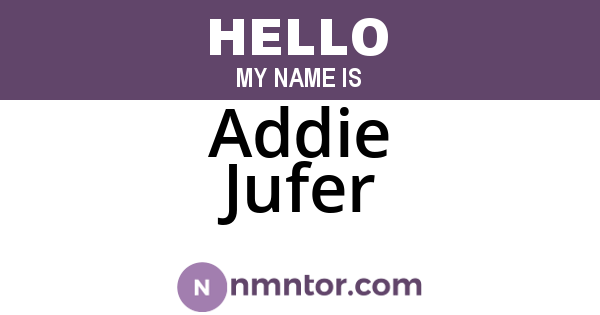 Addie Jufer