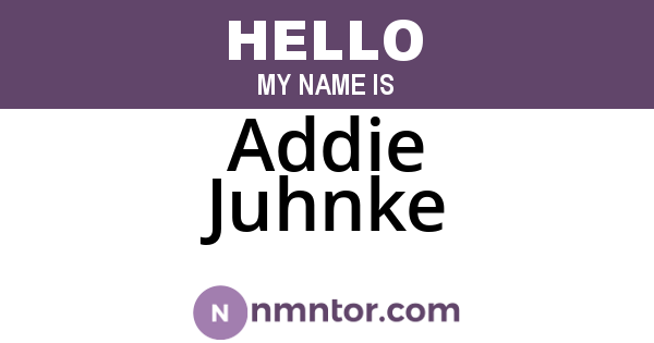 Addie Juhnke