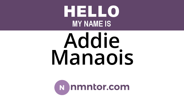 Addie Manaois
