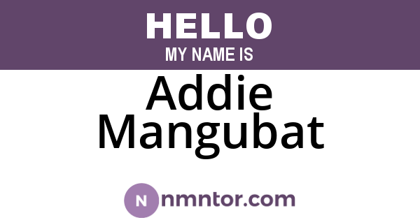 Addie Mangubat