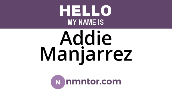 Addie Manjarrez