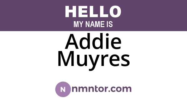 Addie Muyres