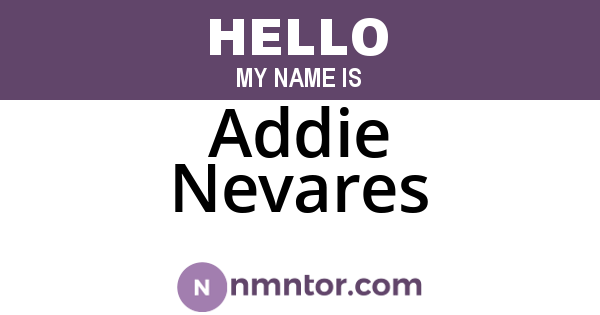 Addie Nevares
