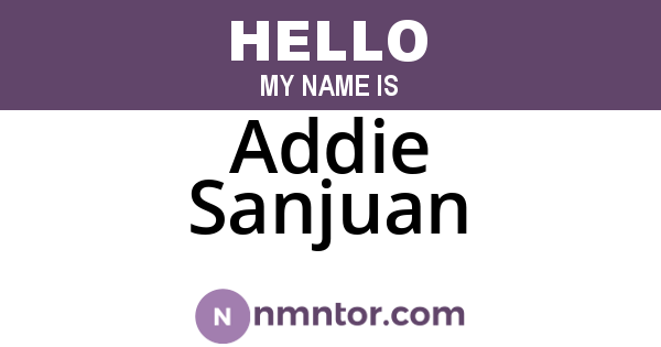 Addie Sanjuan