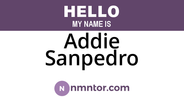 Addie Sanpedro