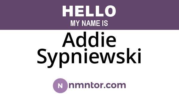 Addie Sypniewski