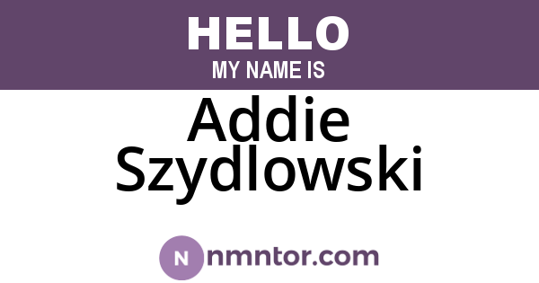 Addie Szydlowski