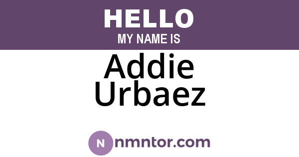 Addie Urbaez