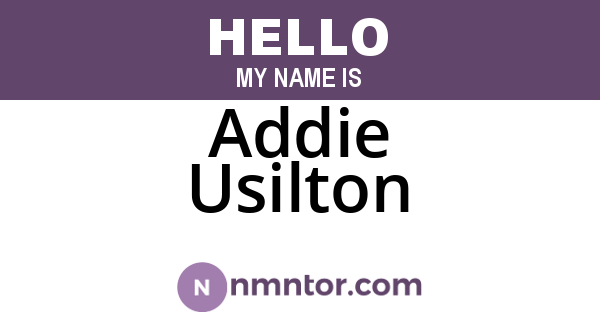 Addie Usilton