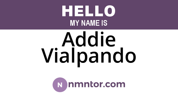 Addie Vialpando