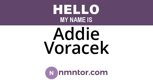 Addie Voracek