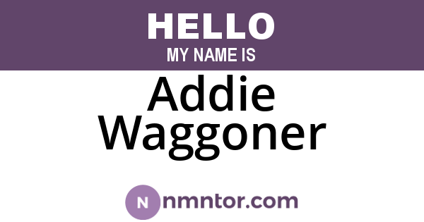 Addie Waggoner