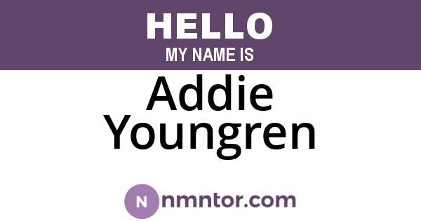 Addie Youngren