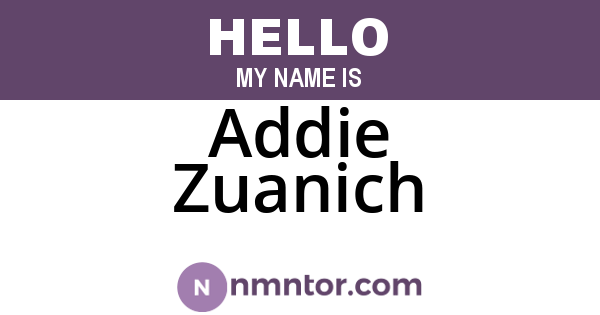 Addie Zuanich
