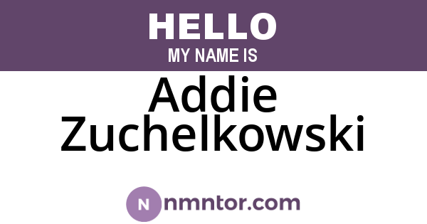 Addie Zuchelkowski